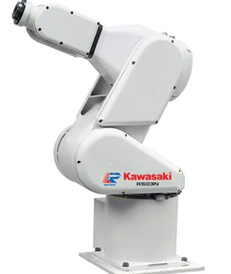 Kawasaki Robot Arm RS003N sử dụng để xử lý, tải và thả, dán